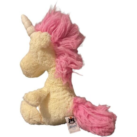 Jellycat London Unicorn Plush Stuffed Animal Toy With Pink Mane & Tail 16" - Picture 2 of 5